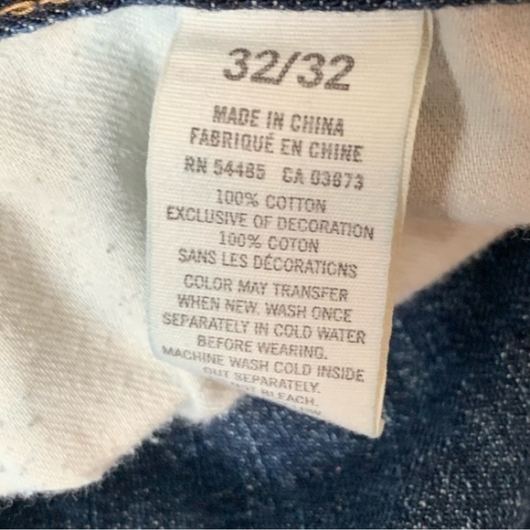 VINTAGE AMERICAN EAGLE Original Straight Medium Wash Jeans size 32 x 32 - Picture 11 of 13